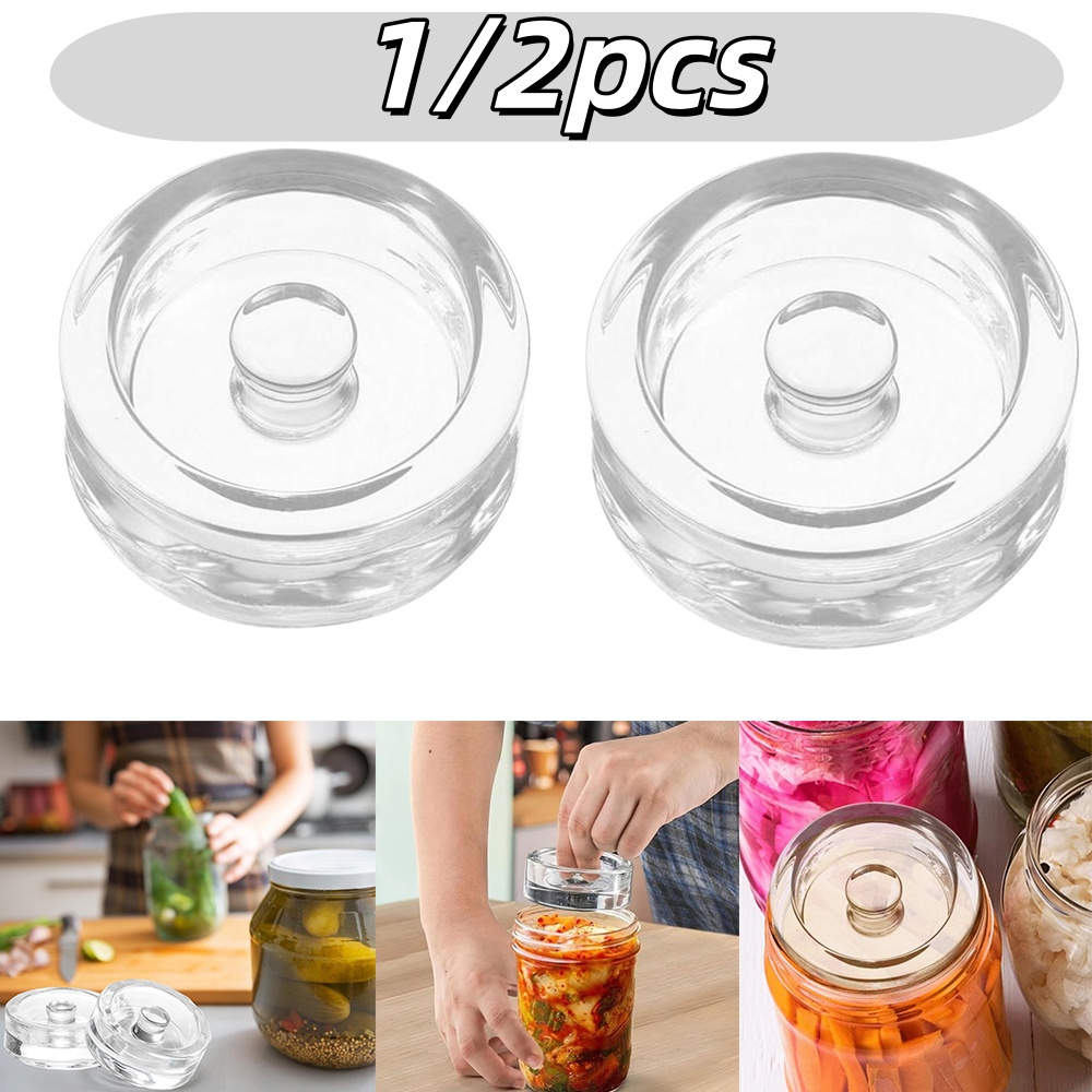 Fermentation Crock - 1/2 pçs pesos de vidro fermentado