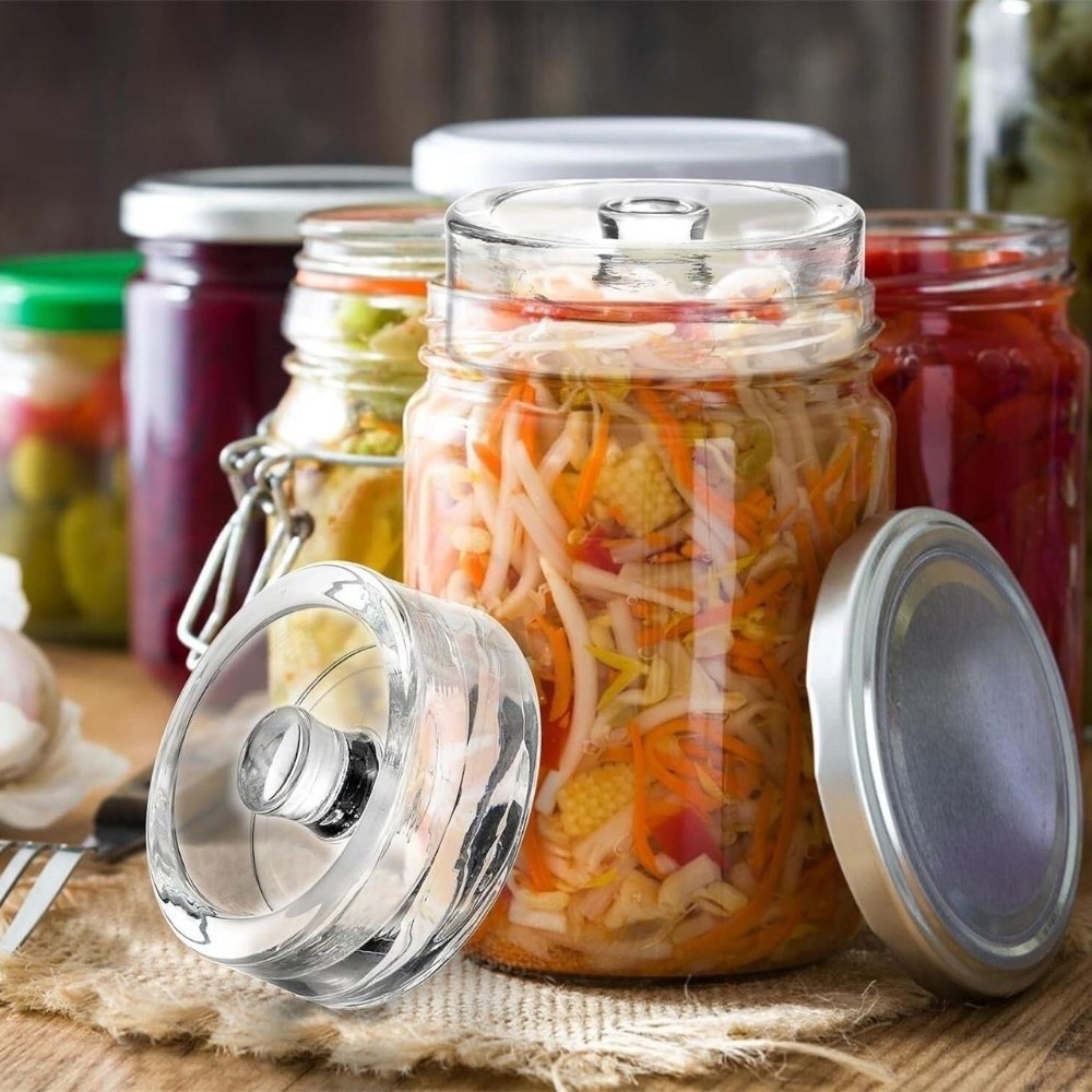 1/2/4 Peças Pesos de Vidro Tra - Fermentation Crock avaliação e preço