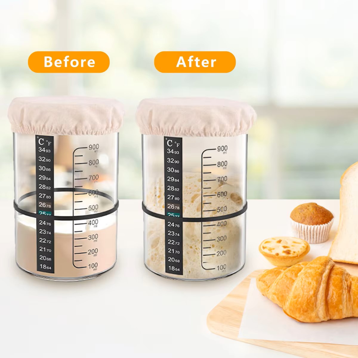 Conjunto de Potes de Vidro Tra - Fermentation Crock avaliação e preço